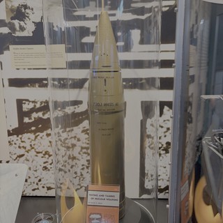 Nuclear Artillery Shell Museum Display Case