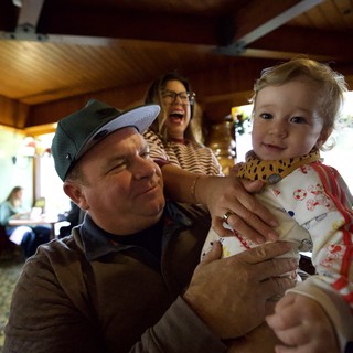 Family Joy at Madonna Inn Restaurant Gathering