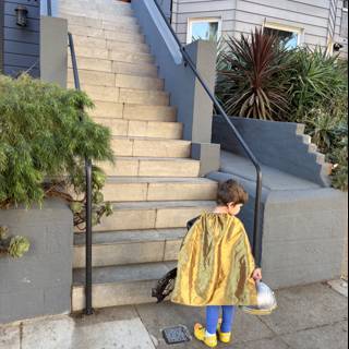Halloween Anticipation on the Staircase