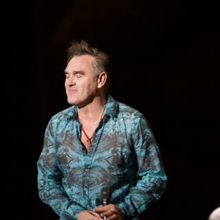 The Blue-Shirted Morrissey Takes the Stage at Coachella 2009
