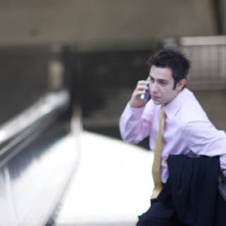 Suited Up Businessman on the Phone