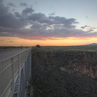 Sunset Over the Canyon Bridge