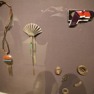 Native American Hair Ornaments and Jewelry Display