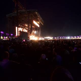 Nighttime Crowd at Coachella 2012
