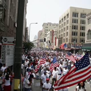 Patriotic Parade in the City