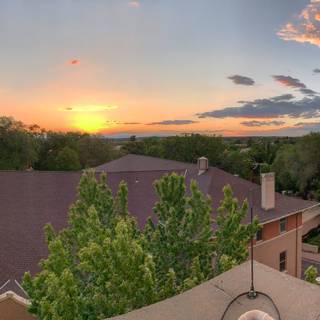 Sunset over Santa Fe