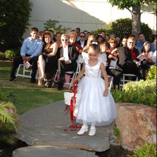Little Bride in White Dress
