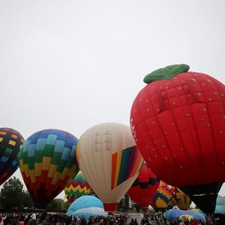 Giant Strawberry Balloon Dominates Sonoma County Sky