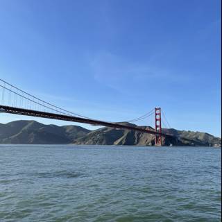 Golden Gate Bridge shining bright over San Francisco Bay