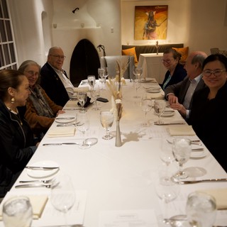 Elegant Dinner Gathering at Upscale Restaurant