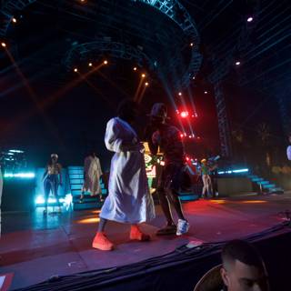 Group Performance in Robes at Coachella Concert