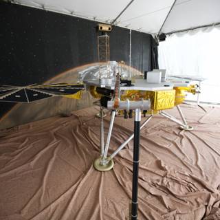 Model spacecraft on display
