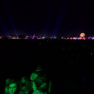 Illuminated Crowd at Cochella Rock Concert