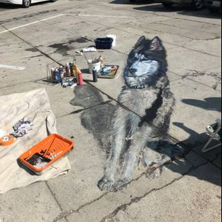 Pet Art on Pavement