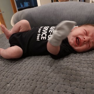 Baby Wesley's Adorable Crying Moment