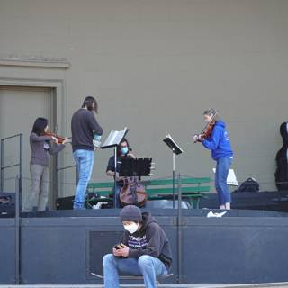 Group performance at de Young Museum