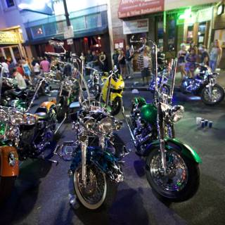 Bikes Lined Up in Austin
