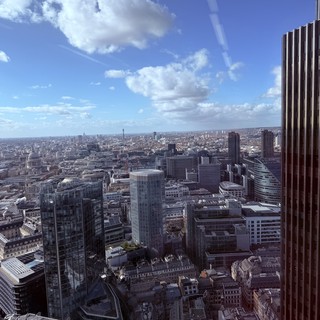 Panoramic View of London Skyline from High Rise