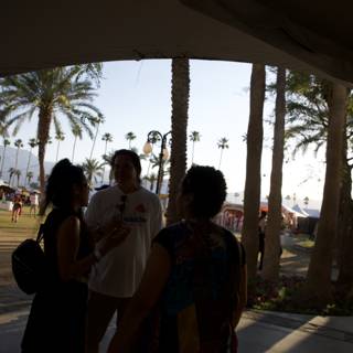 Conversations Amid Coachella Palms