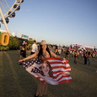 Stars, Stripes, and Songs: A Moment with Lana Del Rey at Coachella 2024