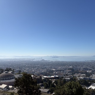 Aerial View of Berkeley Campus and San Francisco Bay