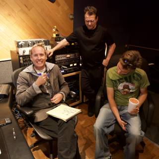 Recording Session with Three Musicians in Studio