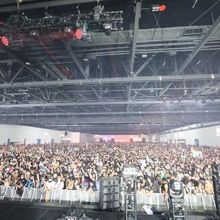 Massive Indoor EDM Festival Crowd Packed to Capacity