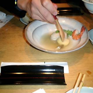 Eating Soup with Chopsticks in Tokyo