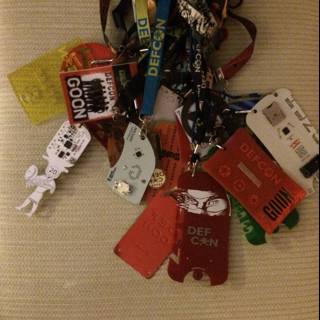 Colorful Lanyards and Tags from Las Vegas