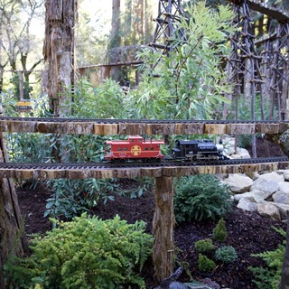 Private garden or model railroad club