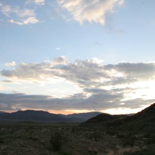 Serene Sunset Over Desert Plateau