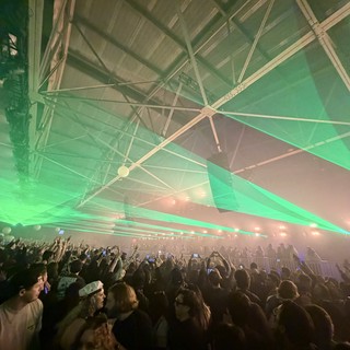 Spectacular Laser Light Show at Electronic Music Concert