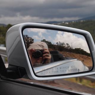 Selfie in the Rearview Mirror