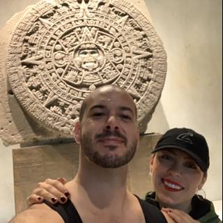 Selfie in Front of a Monumental Stone