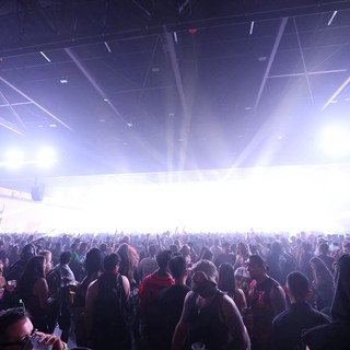 Massive Crowd Surges Under Blinding Lasers at Wobbleland