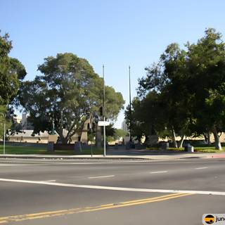Urban Intersection with Park View