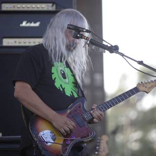 Rocking out with the White-Haired Guitarist