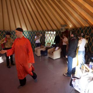 The Orange Robed Man in the Yurt