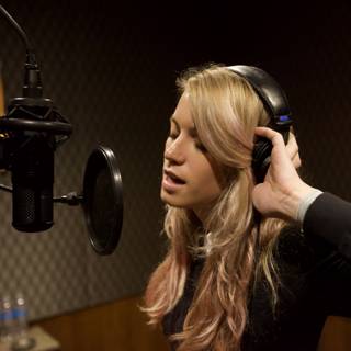 Anabel Englund Recording in the Studio