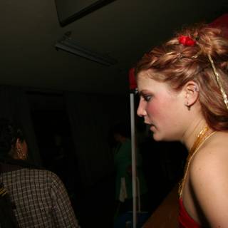 Red-Haired Woman in a Nightclub