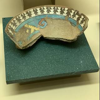 Ancient Pottery Bowl on Display