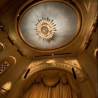 The Glittering Chandelier of the War Memorial Opera House