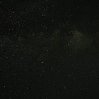 Meteor Streak Over the Milky Way at Lassen