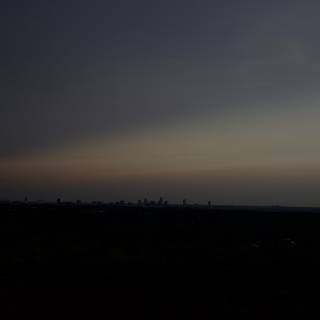 Sunset Silhouette of Austin Skyline