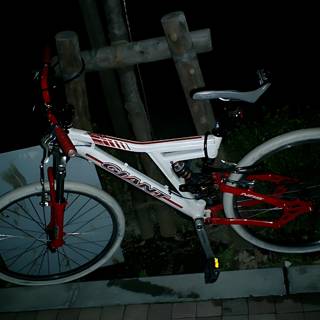 Red and White Bicycle at Tokyo Metropolitan Government Office