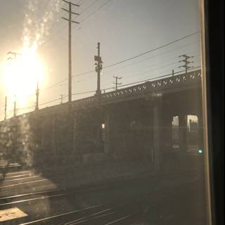 Sunset on the Railroad Tracks