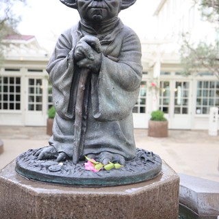 Yoda Statue at Skywalker Ranch Fountain