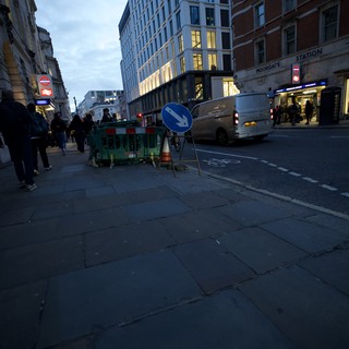 Evening Rush Hour at Moorgate Station, London