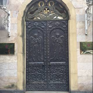 Ornate Gothic Arch Doorway