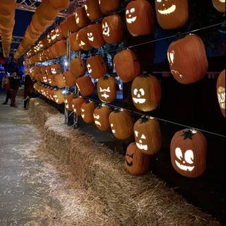 Festive Halloween Lanterns at the Fairgrounds
